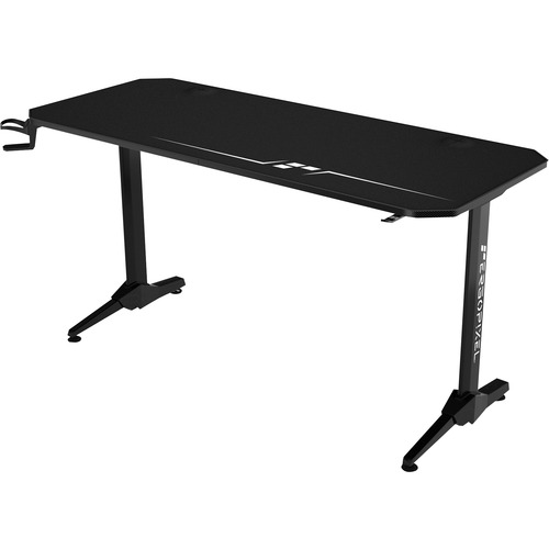 Synnex Ergopixel Terra Gaming Desk Black - x 55.1" Table Top Width x 23.6" Table Top Depth - 29.5" Height - Black - Carbon Fiber Top Material