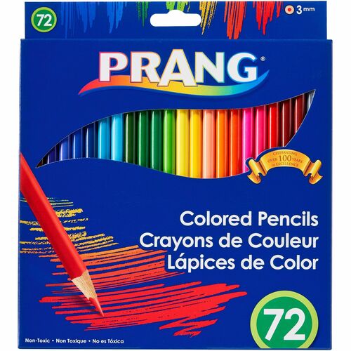 Prang Colored Pencils - 3.3 mm Lead Diameter - Assorted Lead - 72 / Box