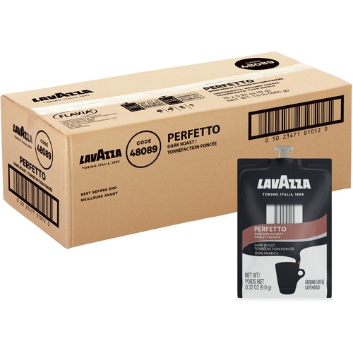 Lavazza Freshpack Perfetto Espresso Roast Coffee - Compatible with Flavia Aroma, Flavia Barista, FLAVIA Creation 600, Flavia Creation 500, Flavia Creation 200, Flavia Creation 150, Flavia Creation 300 - Dark - 76 / Carton