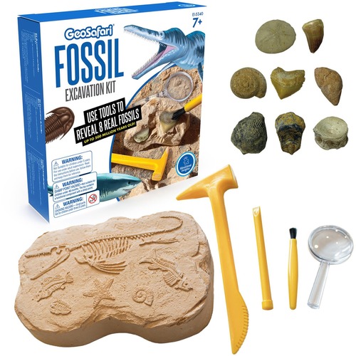 GeoSafari Fossil Excavation Kit - Theme/Subject: Fun - Skill Learning: Paleontology, STEM, Fossil - 7-12 Year - 1 Each