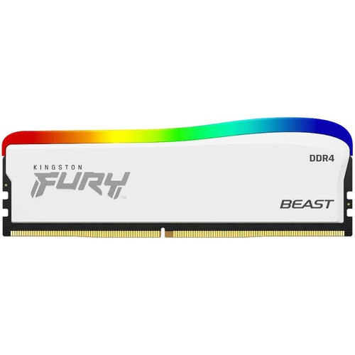 Kingston FURY Beast 8GB DDR4 SDRAM Memory Module - 8 GB (1 x 8GB) - DDR4-3200/PC4-25600 DDR4 SDRAM - 3200 MHz Single-rank Memory - CL16 - 1.35 V - Non-ECC - Unbuffered - 288-pin - DIMM - Lifetime Warranty