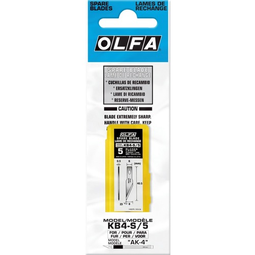 Olfa KB4-S-5 Precision Blades 5PK - #11 - Carbon Steel - 5 / Pack -  - OLFKB4S5