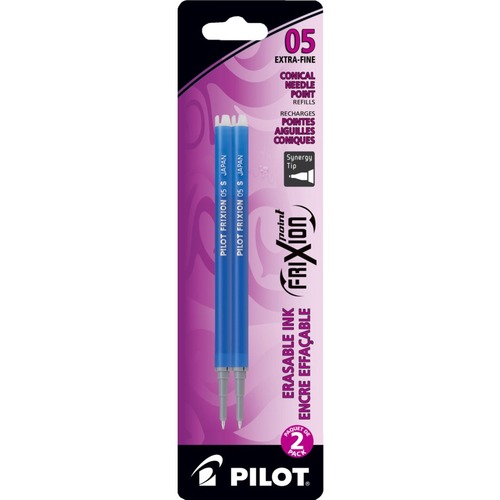 FriXion Clicker Refills - Extra Fine Point - Blue Ink - Erasable - 2 / Pack