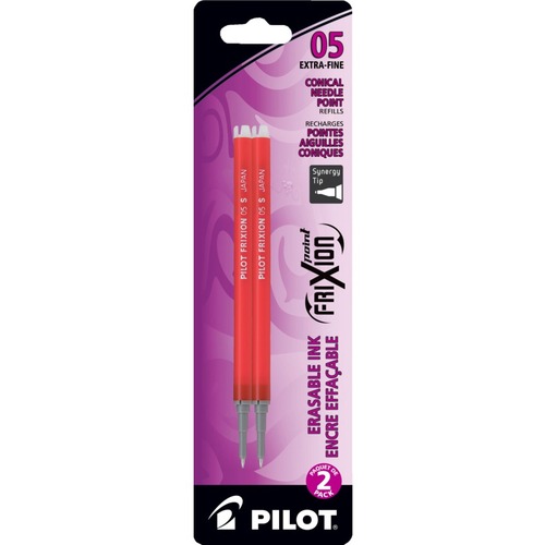 FriXion Clicker Refills - Extra Fine Point - Red Ink - Erasable - 2 / Pack