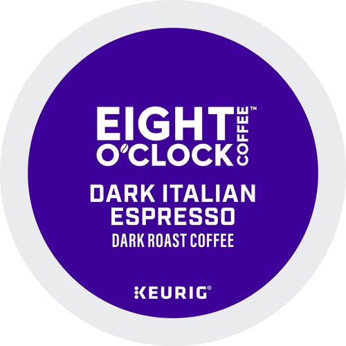 Eight O'Clock® K-Cup Dark Italian Espresso Coffee - Compatible with Keurig Brewer - Dark - 24 / Box