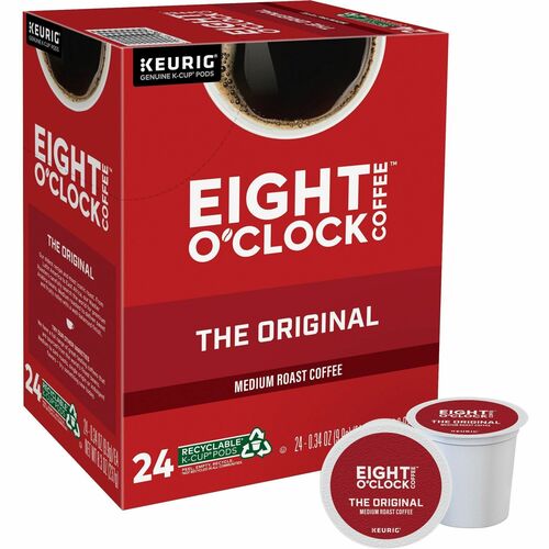 Eight O'Clock® K-Cup Original Coffee - Compatible with Keurig Brewer - Medium - 24 / Box