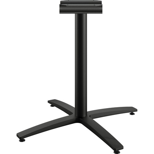 HON Between Table Seated-height X-Base - Charcoal Black X-shaped Base - 29.50" Height - Assembly Required - Black - 1 Each