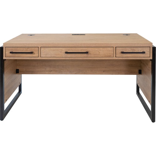 Martin Mason Monarca Laminate Unit - 60" x 24"31" - 3 x Storage Drawer(s) - Material: Solid Wood - Finish: Monarca Natural