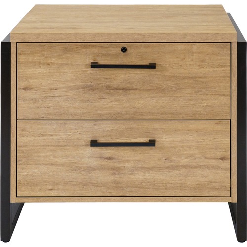 Martin Mason Monarca Laminate Unit - 36" x 28"31" - 2 x File Drawer(s) - Material: Solid Wood - Finish: Monarca Natural