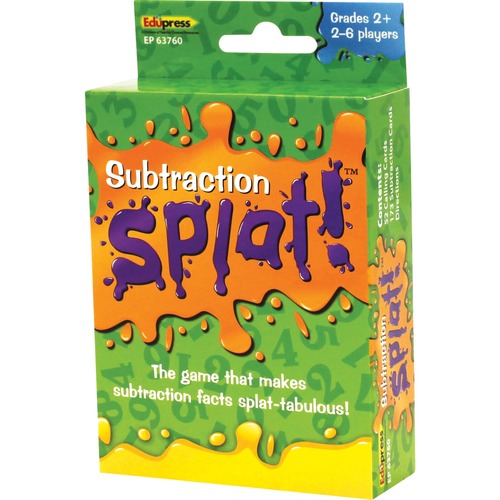 Teacher Created Resources Math Splat Subtraction Game - Educational - 2 to 6 Players - 1 Each