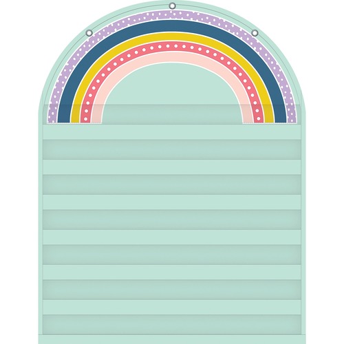 Teacher Created Resources Oh Happy Day Rainbow 7 Pocket Chart - Skill Learning: Rainbow - 1 Each