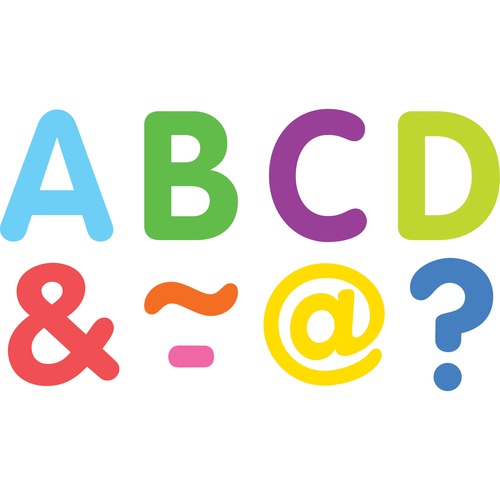 Teacher Created Resources Colorful Magnetic Letters - Fun Theme/Subject - Magnetic - 2" Length - Multi - 87 / Pack