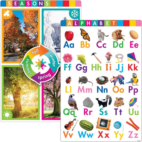 Trend Early Fundamental Skills Learning Posters - 10.8" Width - Multi
