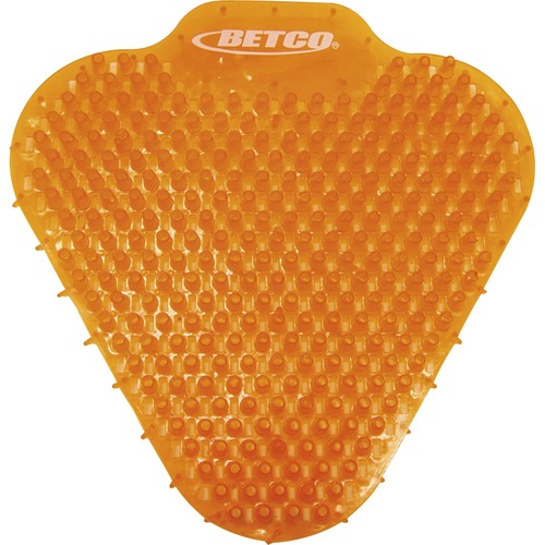 Betco Anti-Splash Scented Urinal Screen - Lasts upto 45 Days - Anti-splash, Recyclable, Flexible - 60 / Carton - Orange
