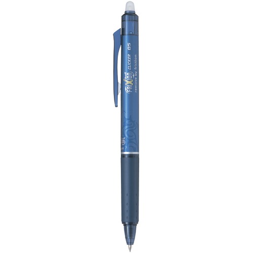 FriXion Clicker Rollerball Pen - 0.5 mm Pen Point Size - Blue - Blue Barrel - 1 / Each