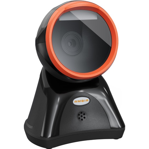 Ambir DB100 Desktop Barcode Scanner/USB - Cable Connectivity - 1D, 2D - Imager - Omni-directional - USB - Black, Orange - IP52