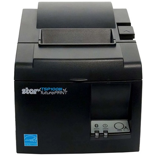 Star Micronics TSP100III Thermal Printer, Bluetooth iOS, Android and Windows - Cutter, Internal Power Supply, Gray