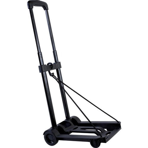 Austin House Foldable Luggage Cart - Steel - x 9.5" Width x 17.8" Depth x 3" Height - Black - 1 Each - Luggage Carts - HDLAH32CC01009