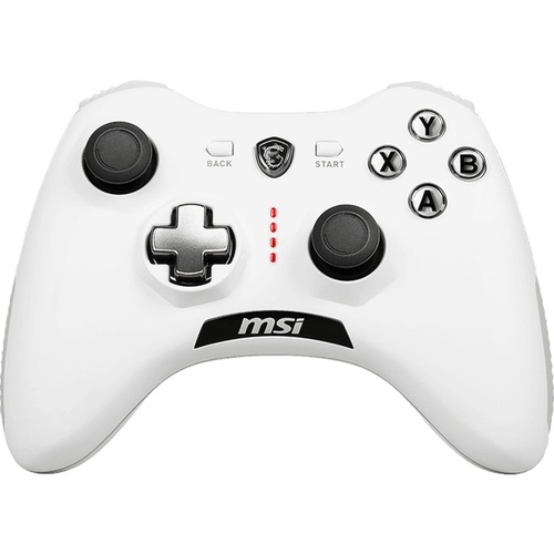 MSI Force GC20 V2 Gaming Controller - Cable - USB - PC, Android - 6.56 ft Cable - White