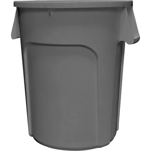Globe Grey Waste Containers - 20 Gallon - 75.71 L Capacity - Sturdy, Durable, Rugged, Ergonomic Handle - 23.5" Height x 20" Width x 20" Depth - Plastic - Gray - 1 / Pack - Waste Containers & Accessories - GCP9620