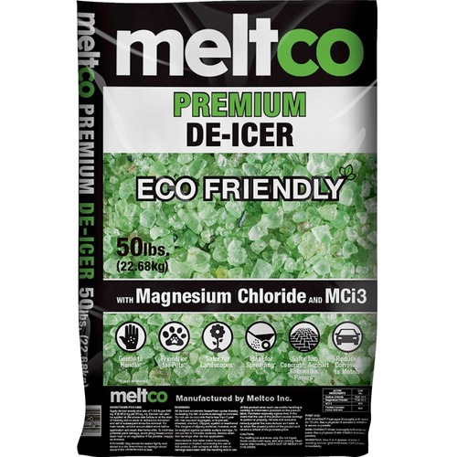 SCN Meltco Premium Eco-Friendly De-Icer - Granule - Magnesium Chloride -13°F (-25°C) - 22.68 kg