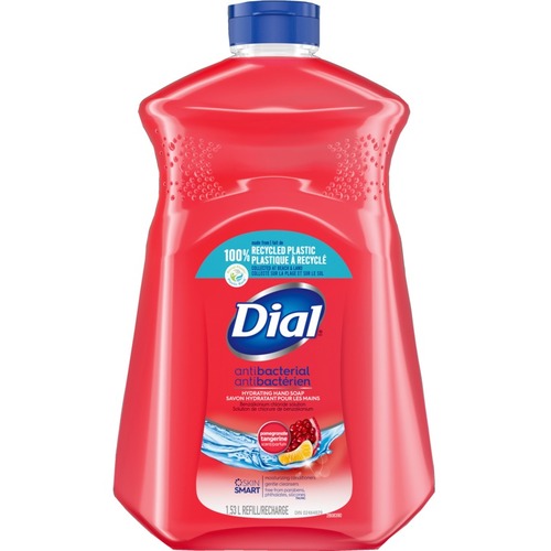 Dial Antibacterial Hydrating Hand Soap - Pomegranate & Tangerine Scent - 1.53 L - Bacteria Remover - Hand - Paraben-free, Phthalate-free, Silicone-free - 1 Each