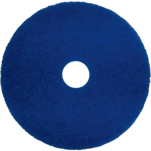Globe Blue Cleaner Floor Pads - 20" - 5/Pack - Round x 20" (508 mm) Diameter - Scrubbing, Floor350 rpm Speed Supported - Dirt Remover, Heavy Duty, Tear Resistant, Scuff Mark Remover, Spill Remover - Blue - Floor & Carpet Cleaner Accessories - GCP240B20