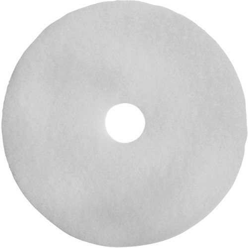 Globe White Super Polish Floor Pads - 20" - 5/Pack - Round x 20" (508 mm) Diameter - Floor, Polishing350 rpm Speed Supported - Scratch Remover, Non-abrasive, Scuff Mark Remover - White