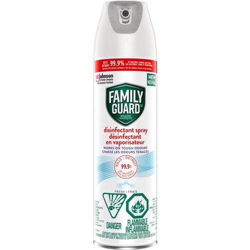 SC Johnson Family Guard Disinfectant Spray - Aerosol - 496 g - Fresh Scent - 1 Each
