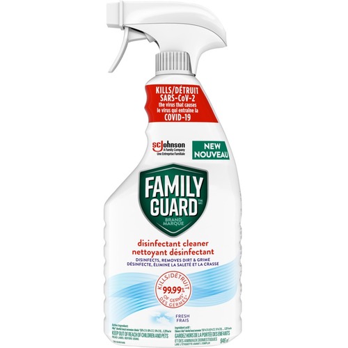 SC Johnson Family Guard Disinfectant Cleaner - Spray - 32 fl oz (1 quart) - Fresh Scent - 1 Each