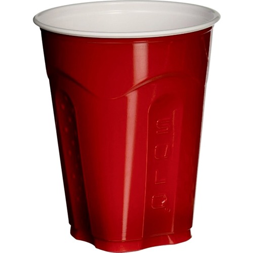 Solo Squared Party Cups - 18 fl oz - Square - 30 / Pack - Red - Party