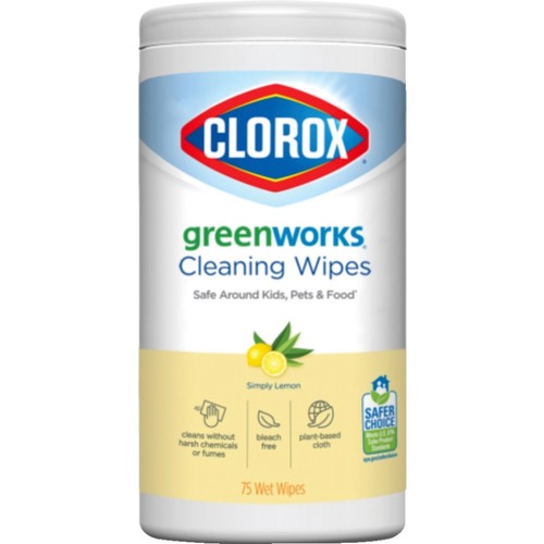 Green Works Cleaning Wipes - Simply Lemon Scent - 75 / Each