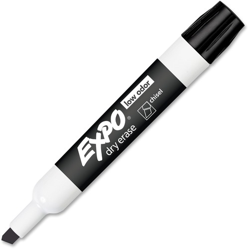 Rubbermaid Large Barrel Dry-Erase Markers - Bold Marker Point - Chisel Marker Point Style - Black - 1 Each = SAN80001