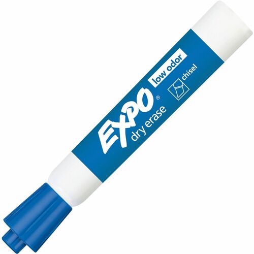 Rubbermaid Large Barrel Dry-Erase Markers - Bold Marker Point - Chisel Marker Point Style - Blue - 1 Each = SAN80003
