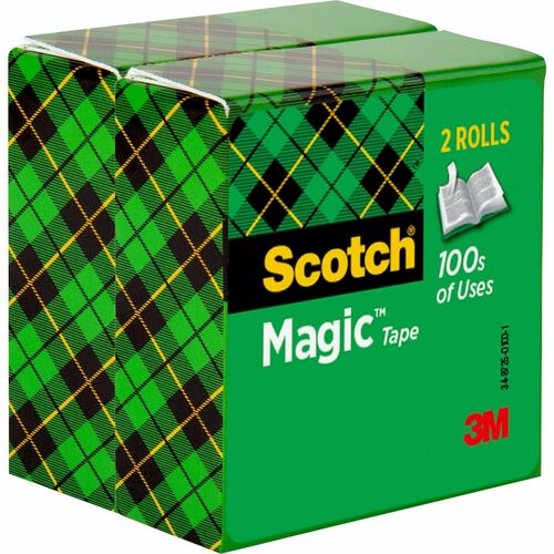 Scotch Magic Tape - 72 yd Length x 0.75" Width - 3" Core - 1 Pack - Clear