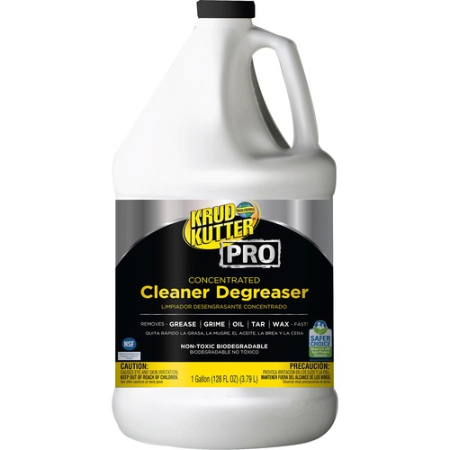 Krud Kutter Pro Cleaner Degreaser - Concentrate - 128 oz (8 lb) - 1 Each - Heavy Duty, Chemical-free, Residue-free - Clear