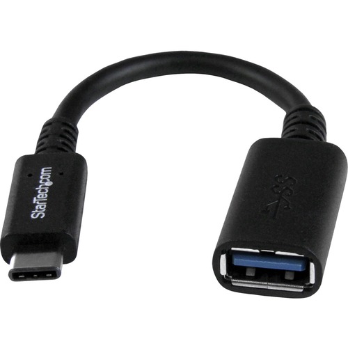 Synnex USB-C to USB-A Adaptor 6" Black - 6" USB/USB-C Data Transfer Cable for MacBook, Chromebook, Notebook - First End: 1 x USB Type C - Second End: 1 x USB Type A - Black