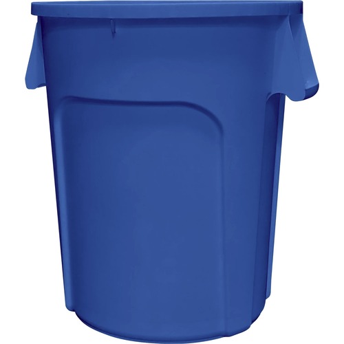 Globe Waste Container - 75.71 L Capacity - Sturdy, Durable, Mobility, Rugged, Ergonomic Handle - 23.5" Height x 20" Width x 20" Depth - Plastic - Blue - 1 Pack