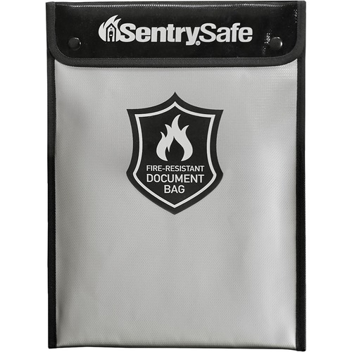 Sentry Safe Carry Bag - Large Size - Gray, Black - Silicone, Fiberglass, Aluminum - 1Each - Document