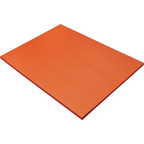 Prang Construction Paper - School Project, Art, Craft - 18" (457.20 mm)Width x 24" (609.60 mm)Length - 50 / Pack - Orange - Paper