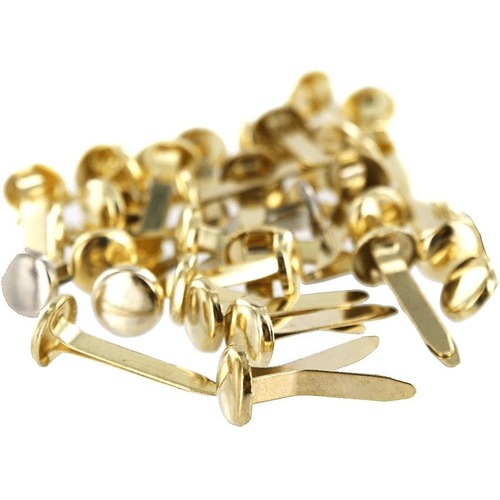 1" Brass Plated Paper Fasteners - Paper Fasteners - DBG53103