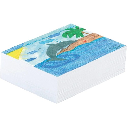 Pacon Newsprint Paper - 500 Sheets - Letter - 8 1/2" x 11" - White Paper - Unruled, Recyclable - 500 / Pack