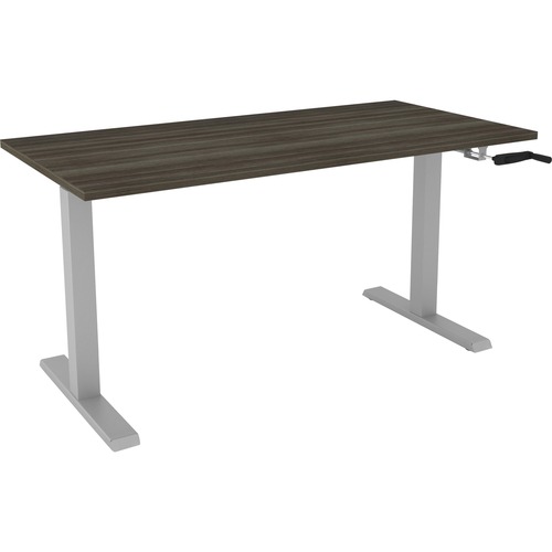 HDL Innovations Desk - 59.3" x 29.5" x 49.5" - Band Edge - Finish: Gray Dusk