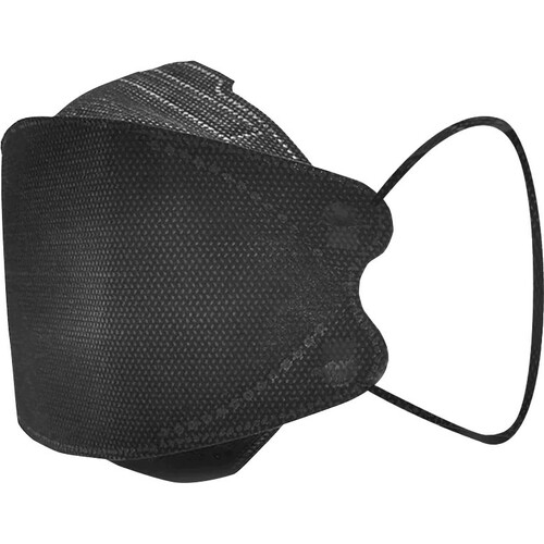 Globe KN95 Formfitting Masks Black (20 Boxes of 20) - Recommended for: Food Service, Cleaning, Industrial, Salon - Adult Size - Non-woven Fabric, Fabric - Black - Graphene-free, Comfortable - 20 / Box