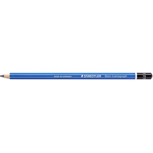 Staedtler Mars Lumograph Wood Pencil - 7B Lead - 3.6 mm Lead Diameter - 12 / Box