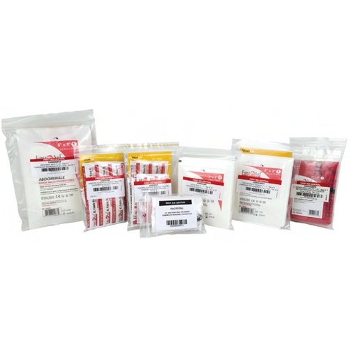 First Aid Central Abdominal Trauma Pad (5"x 9"), 2 per Bag - White - Cotton - 2 / Bag