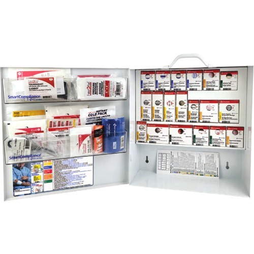 First Aid Central 2-25 Workers CSA Type 3 Intermediate Small - 42 x Piece(s) For 25 x Individual(s) - 16.50" (419.10 mm) Height x 15.75" (400.05 mm) Width x 5.50" (139.70 mm) Depth - Metal Case - First Aid Kits & Supplies - FXXSCCSA3S