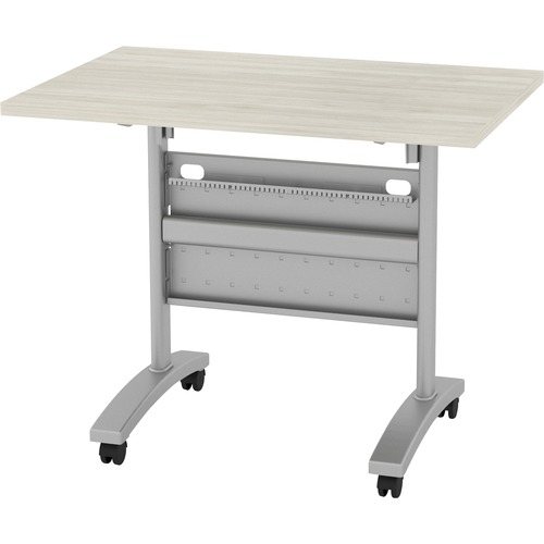 HDL Flip Top Mobile Training Table - 35.5" x 23.8" x 1" x 29" - Band Edge - Material: Metal