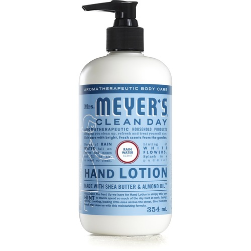 Mrs. Meyer's Rain Water Hand Lotion - Lotion - 354 mL - Rain Water - For Dry Skin - Applicable on Hand - Skin - Moisturising, Residue-free, Non-greasy, Phthalates-free, Paraben-free, Cruelty-free