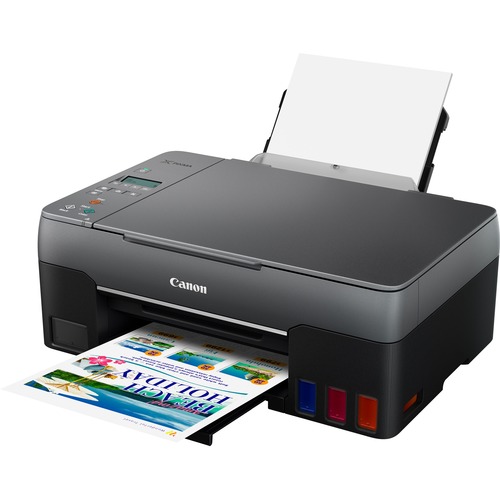Canon PIXMA G2260 MegaTank Inkjet Multifunction Printer - Color - White - Copier/Printer/Scanner - 4800 x 1200 dpi Print - Color Flatbed Scanner - 600 dpi Optical Scan - PIXMA Cloud Link, Apple AirPrint - USB - For Plain Paper Print - 1 Each